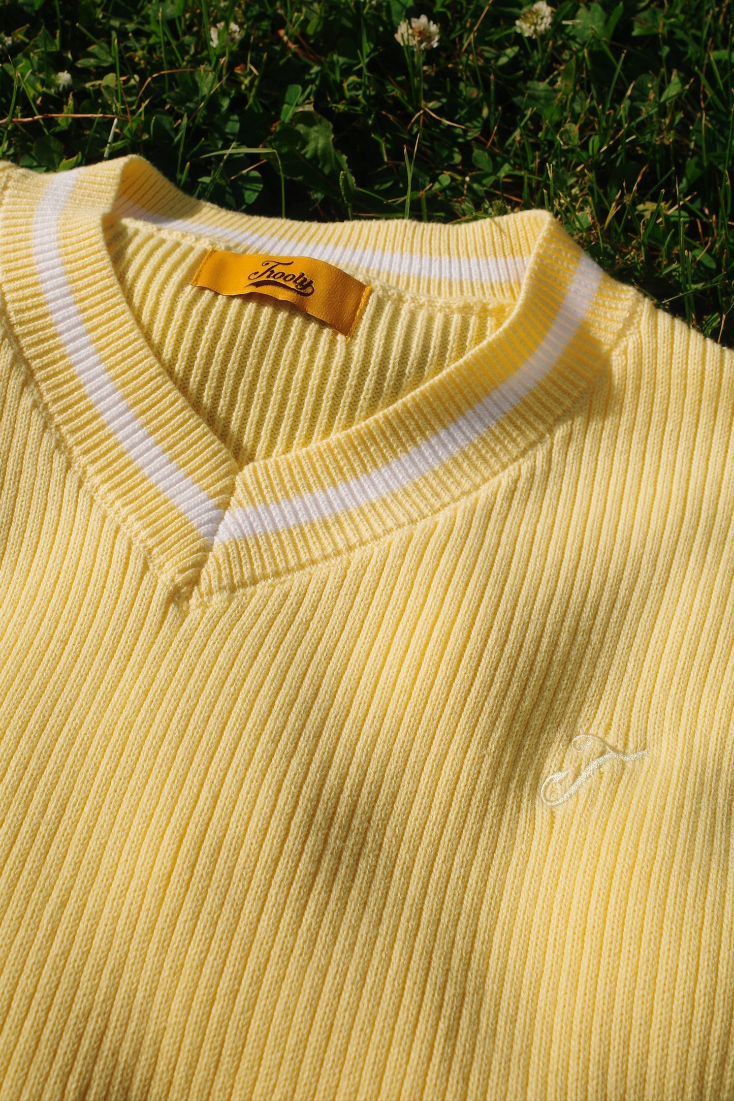 “T” Script Sweater Vest